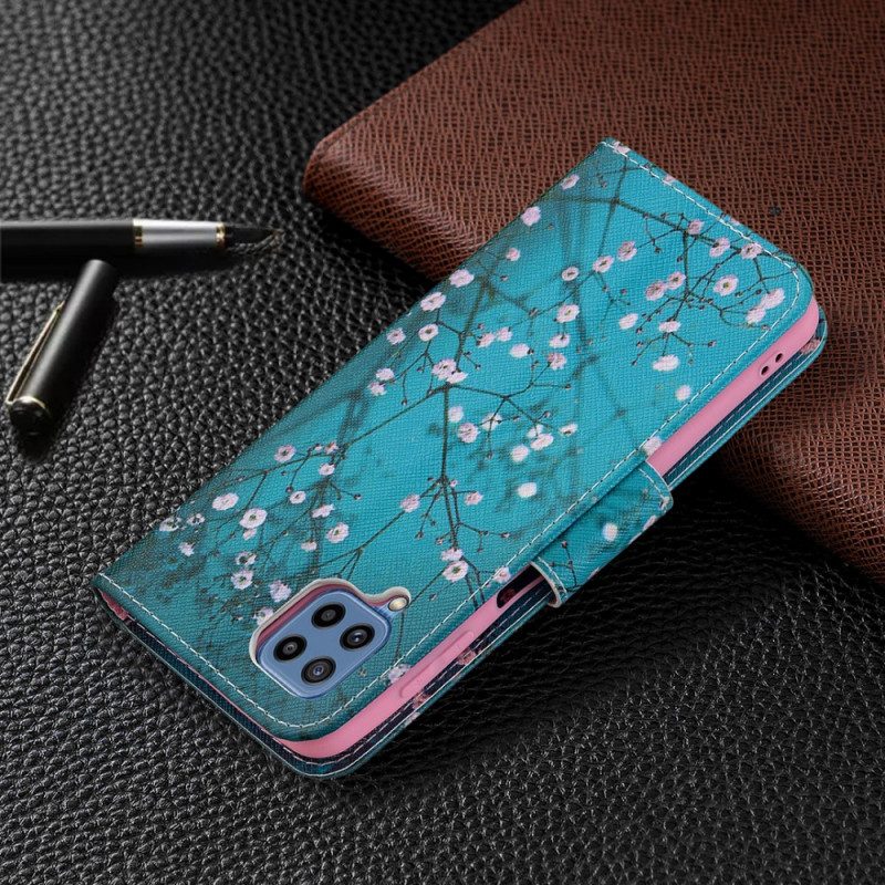 Flip Case Für Samsung Galaxy M32 Blühender Baum