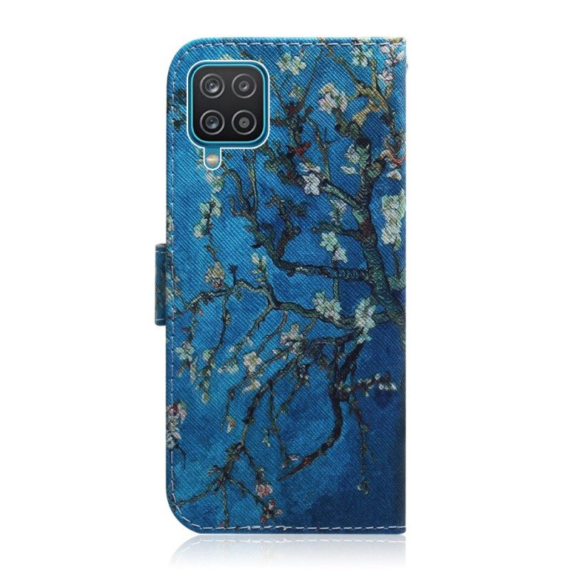 Flip Case Für Samsung Galaxy M32 Blühender Baumzweig