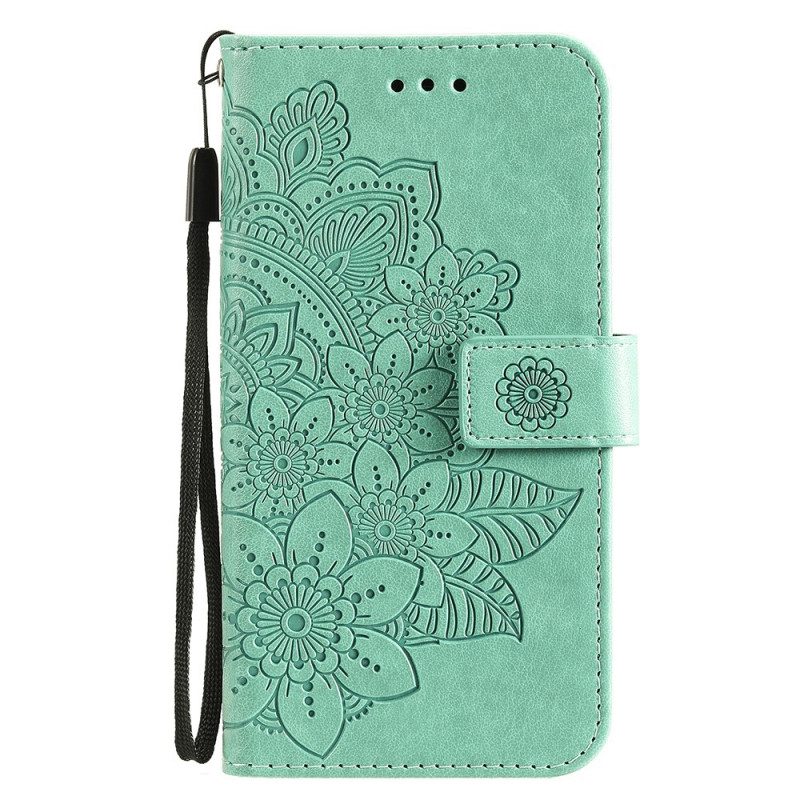 Flip Case Für Samsung Galaxy M32 Blumen-mandala