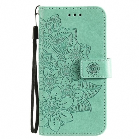 Flip Case Für Samsung Galaxy M32 Blumen-mandala