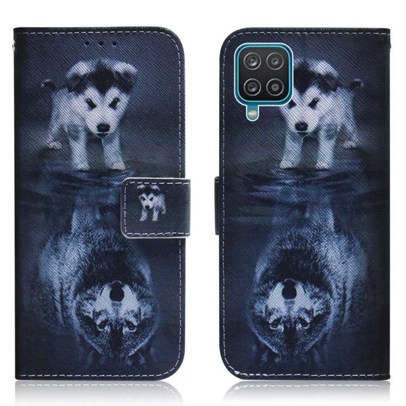 Flip Case Für Samsung Galaxy M32 Ernesto Der Wolf