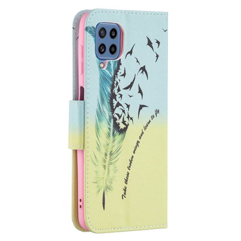 Flip Case Für Samsung Galaxy M32 Fliegen Lernen