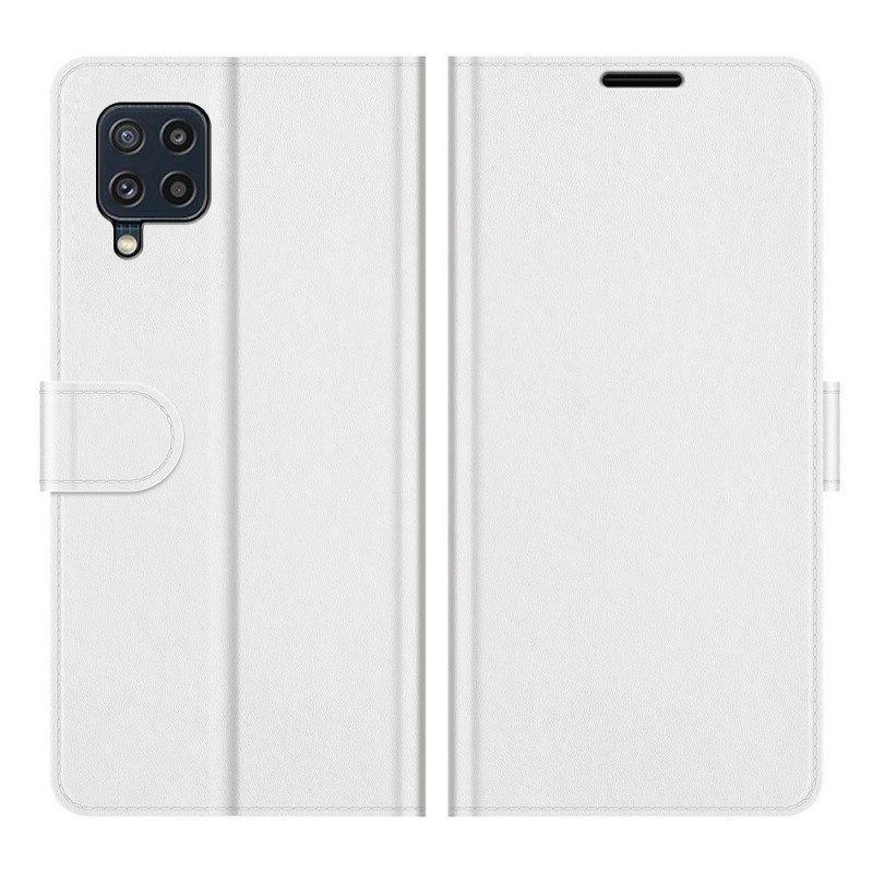 Flip Case Für Samsung Galaxy M32 Klassischer Ledereffekt