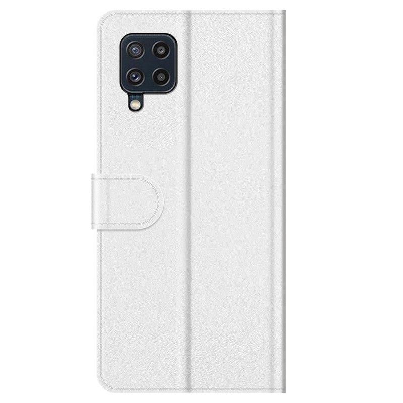 Flip Case Für Samsung Galaxy M32 Klassischer Ledereffekt