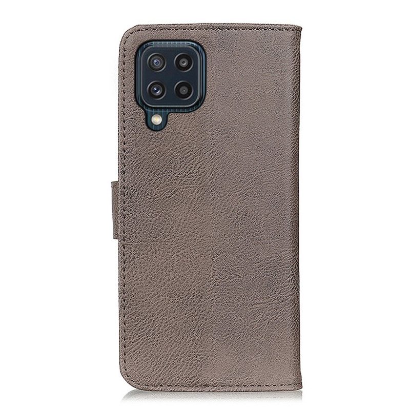 Flip Case Für Samsung Galaxy M32 Kunstleder Khazneh