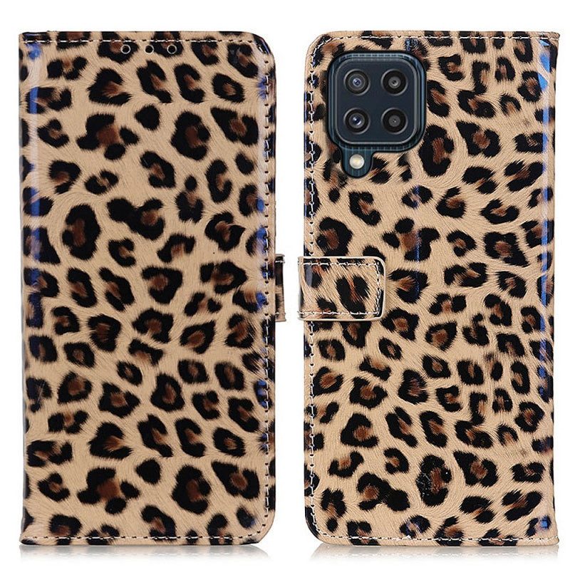 Flip Case Für Samsung Galaxy M32 Leopard