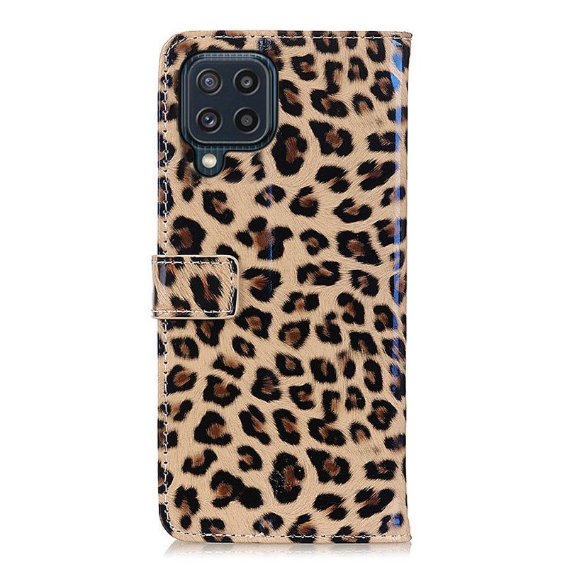 Flip Case Für Samsung Galaxy M32 Leopard