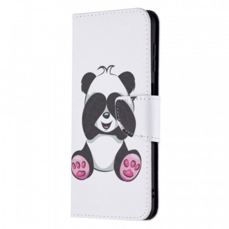 Flip Case Für Samsung Galaxy M32 Panda-spaß