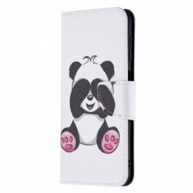 Flip Case Für Samsung Galaxy M32 Panda-spaß