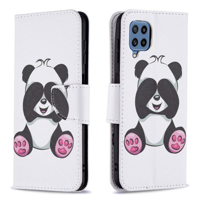 Flip Case Für Samsung Galaxy M32 Panda-spaß