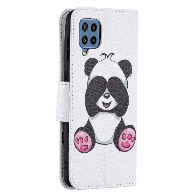 Flip Case Für Samsung Galaxy M32 Panda-spaß