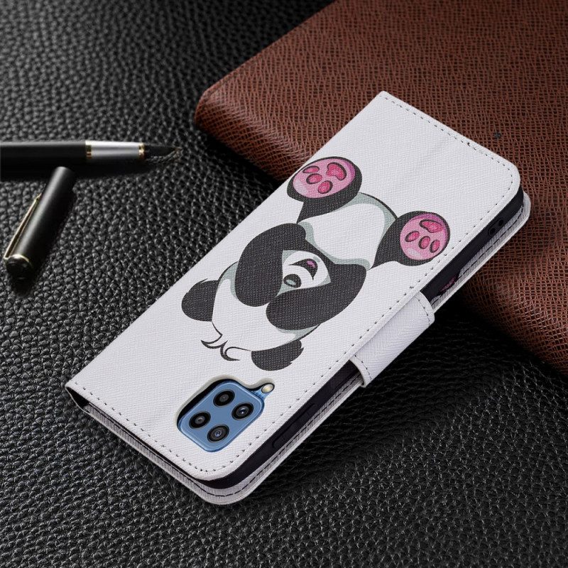 Flip Case Für Samsung Galaxy M32 Panda-spaß