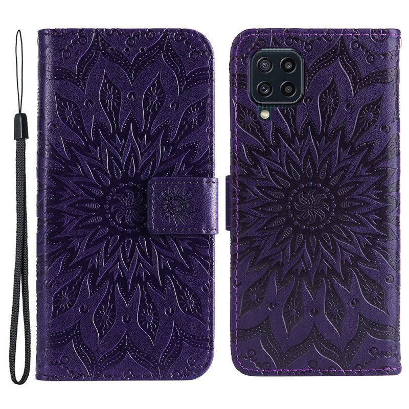 Flip Case Für Samsung Galaxy M32 Sonnenblume