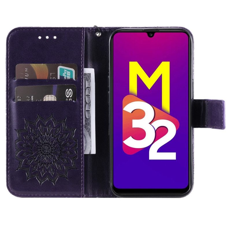 Flip Case Für Samsung Galaxy M32 Sonnenblume