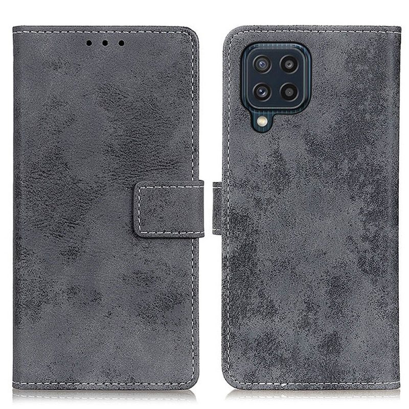 Flip Case Für Samsung Galaxy M32 Vintage-kunstleder