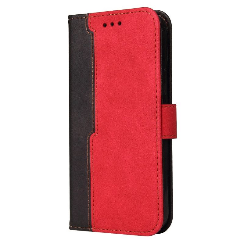 Flip Case Für Samsung Galaxy M32 Zweifarbig