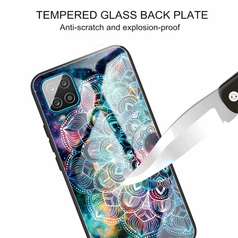 Hülle Für Samsung Galaxy M32 Mandala-gehärtetes Glas