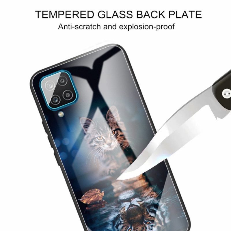 Hülle Für Samsung Galaxy M32 Mein Tiger Gehärtetes Glas