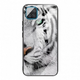 Hülle Für Samsung Galaxy M32 Tiger-gehärtetes Glas