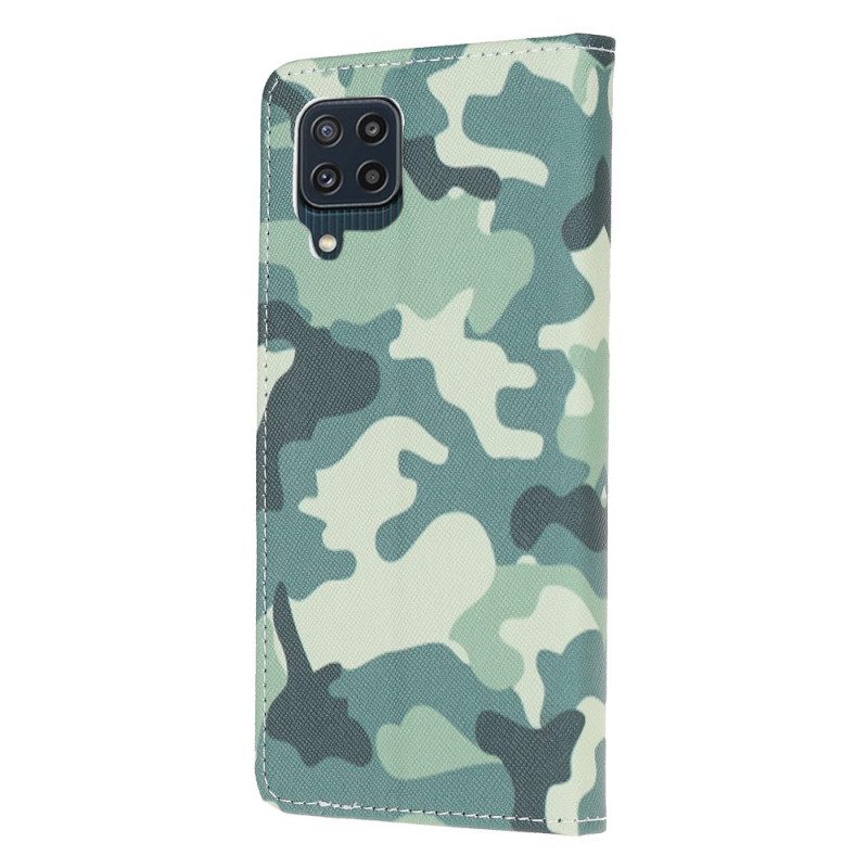 Lederhüllen Für Samsung Galaxy M32 Militärische Tarnung