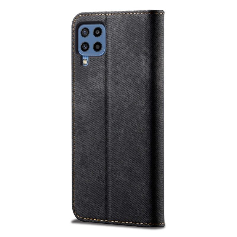 Schutzhülle Für Samsung Galaxy M32 Flip Case Denim-stoff