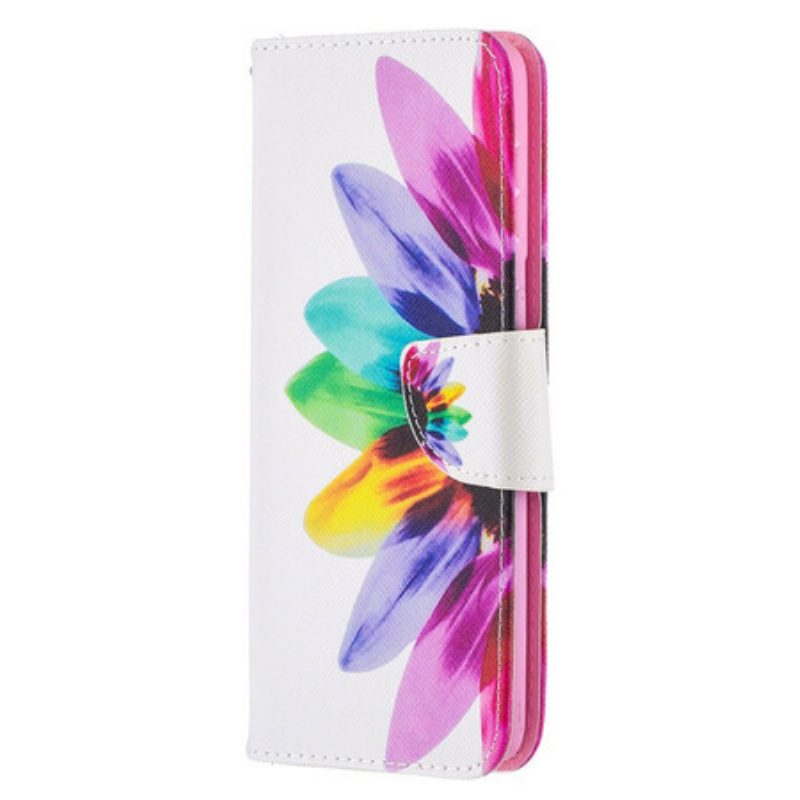 Flip Case Für Samsung Galaxy S21 Plus 5G Aquarellblume