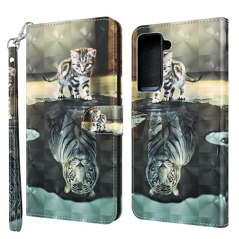 Flip Case Für Samsung Galaxy S21 Plus 5G Ernest Der Tiger