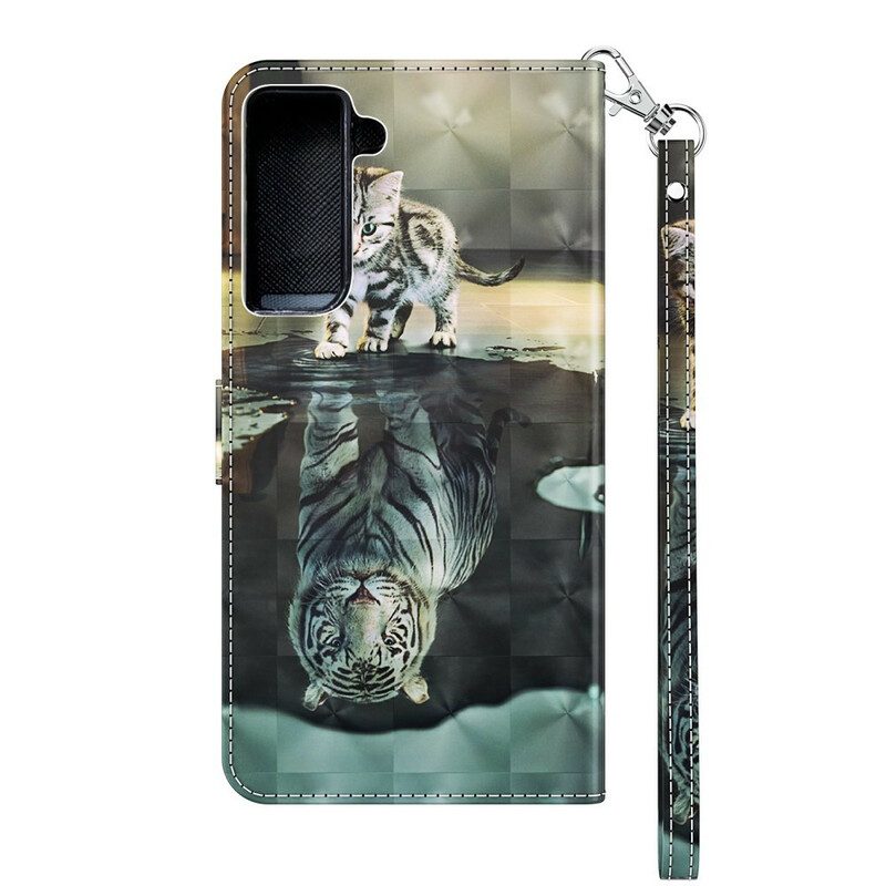 Flip Case Für Samsung Galaxy S21 Plus 5G Ernest Der Tiger