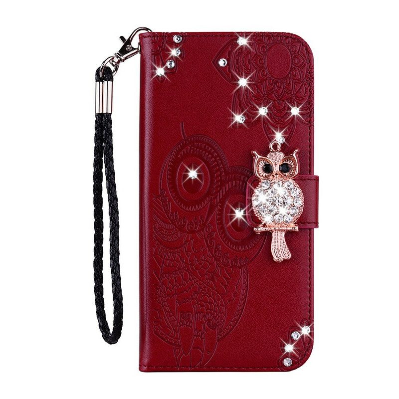 Flip Case Für Samsung Galaxy S21 Plus 5G Eulen-mandala Und Charme