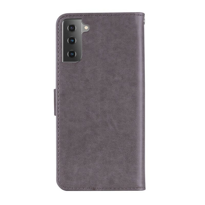 Flip Case Für Samsung Galaxy S21 Plus 5G Eulen-mandala Und Charme