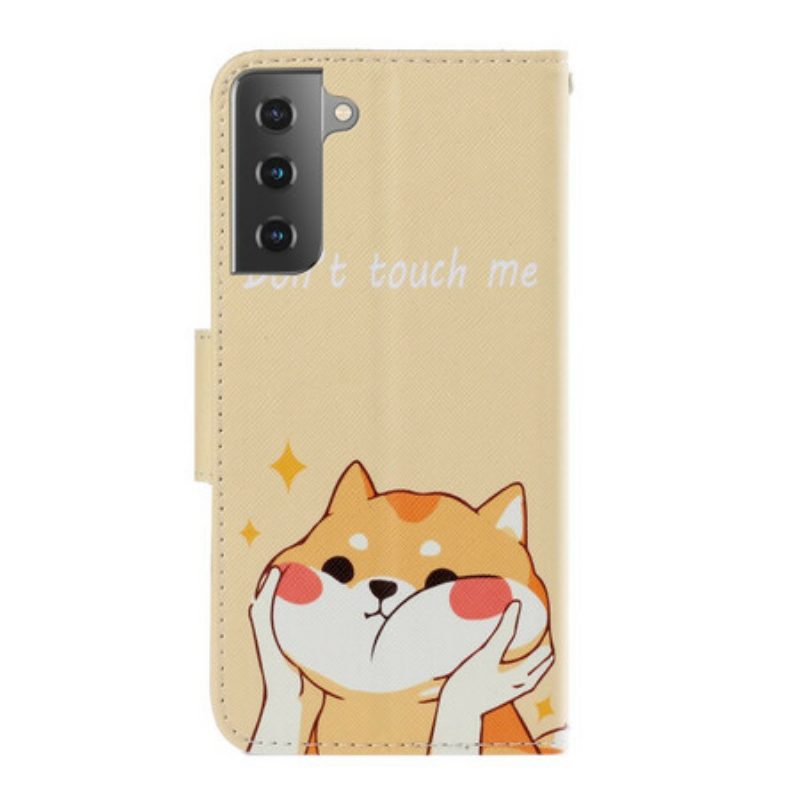 Flip Case Für Samsung Galaxy S21 Plus 5G Mit Kordel Katze. Fass Mich Nicht Mit Riemen An