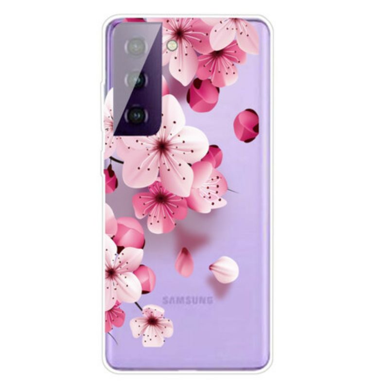 Handyhülle Für Samsung Galaxy S21 Plus 5G Kleine Rosa Blumen