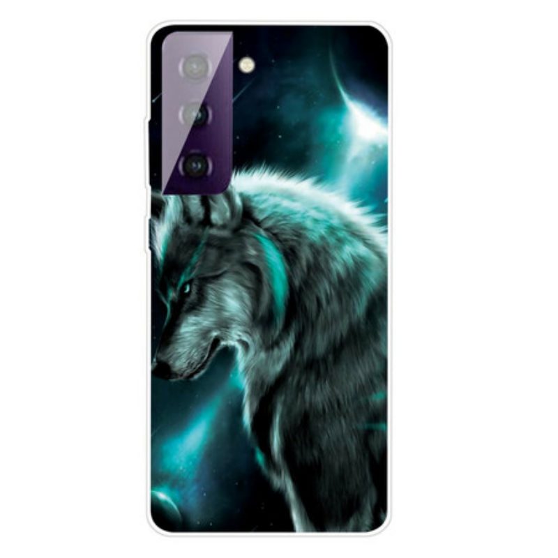 Hülle Für Samsung Galaxy S21 Plus 5G Königlicher Wolf