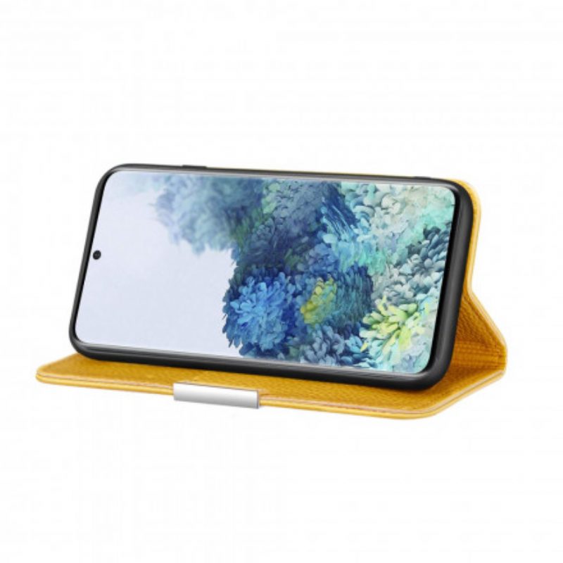 Schutzhülle Für Samsung Galaxy S21 Plus 5G Flip Case Kunstleder Litschi Ultra Chic