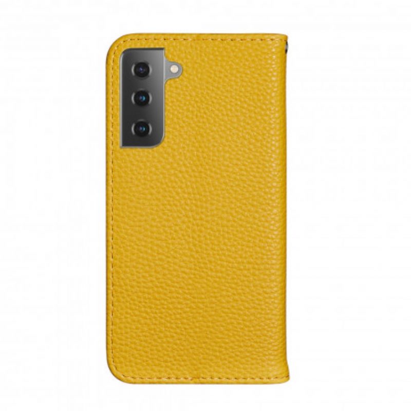 Schutzhülle Für Samsung Galaxy S21 Plus 5G Flip Case Kunstleder Litschi Ultra Chic