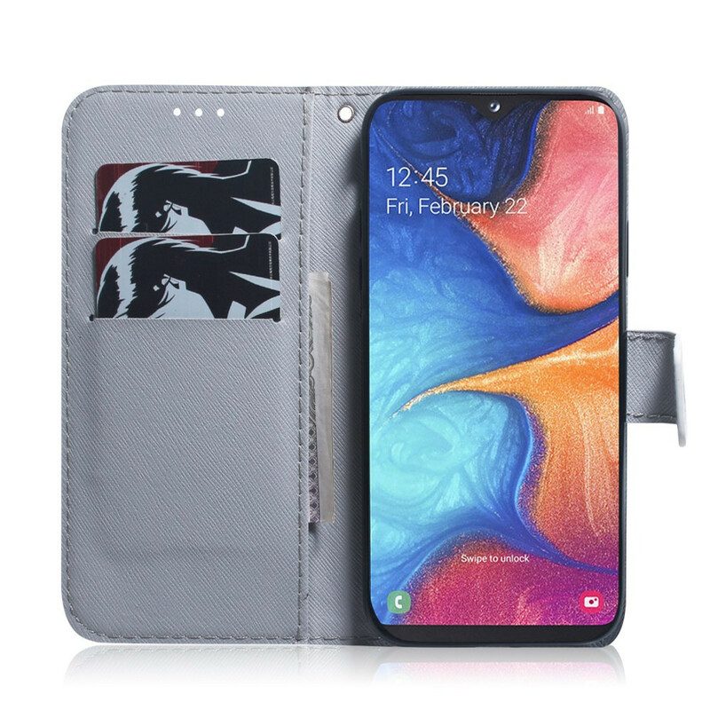 Flip Case Für Samsung Galaxy M21 Blühender Baumzweig