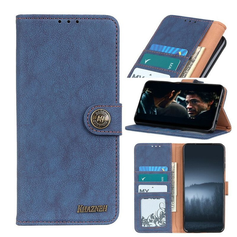 Flip Case Für Samsung Galaxy M21 Khazneh Retro-split-kunstleder