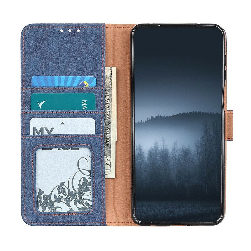 Flip Case Für Samsung Galaxy M21 Khazneh Retro-split-kunstleder