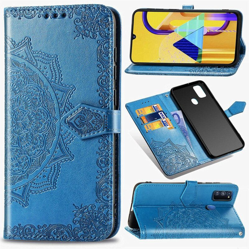 Flip Case Für Samsung Galaxy M21 Mandala-mittelalter