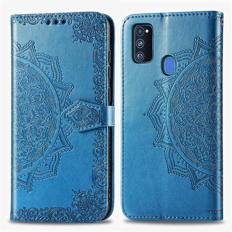 Flip Case Für Samsung Galaxy M21 Mandala-mittelalter