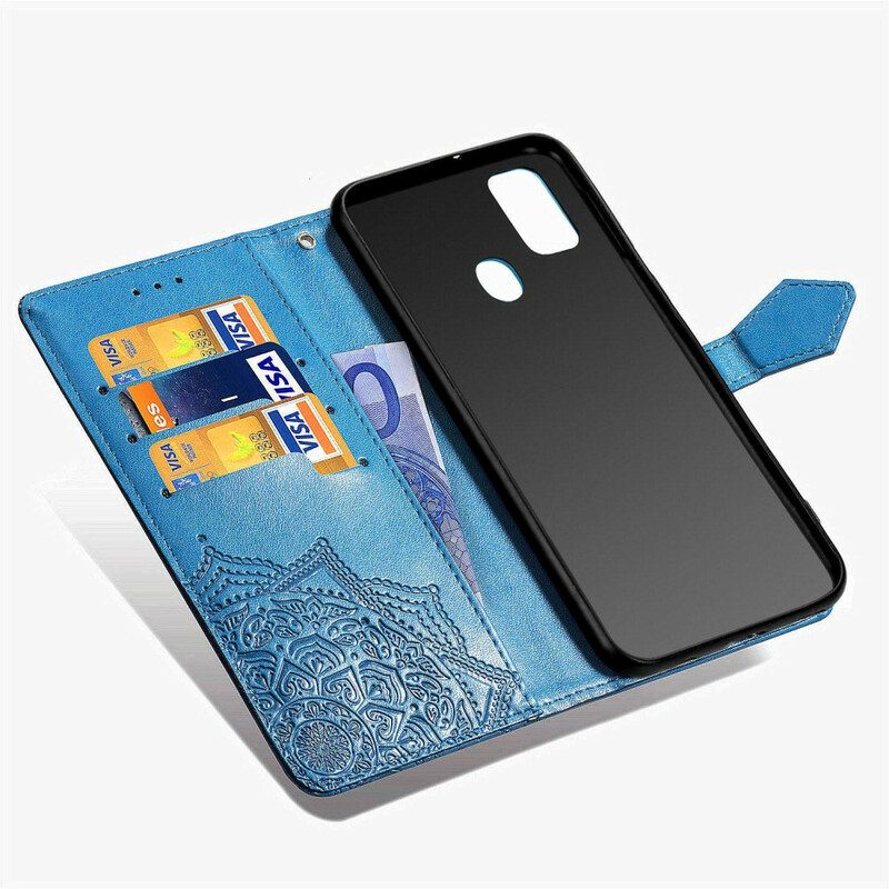 Flip Case Für Samsung Galaxy M21 Mandala-mittelalter