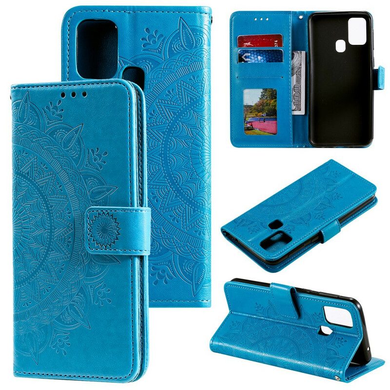 Flip Case Für Samsung Galaxy M21 Sonnenmandala