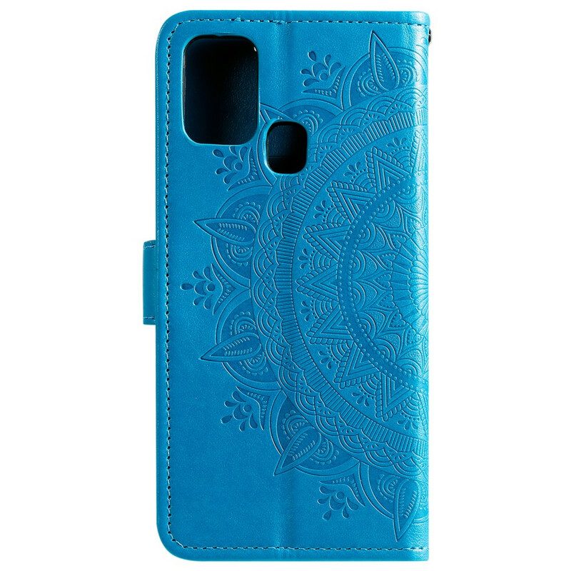 Flip Case Für Samsung Galaxy M21 Sonnenmandala