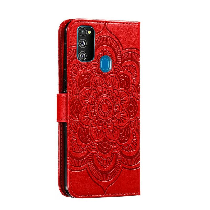 Lederhüllen Für Samsung Galaxy M21 Vollständiges Mandala