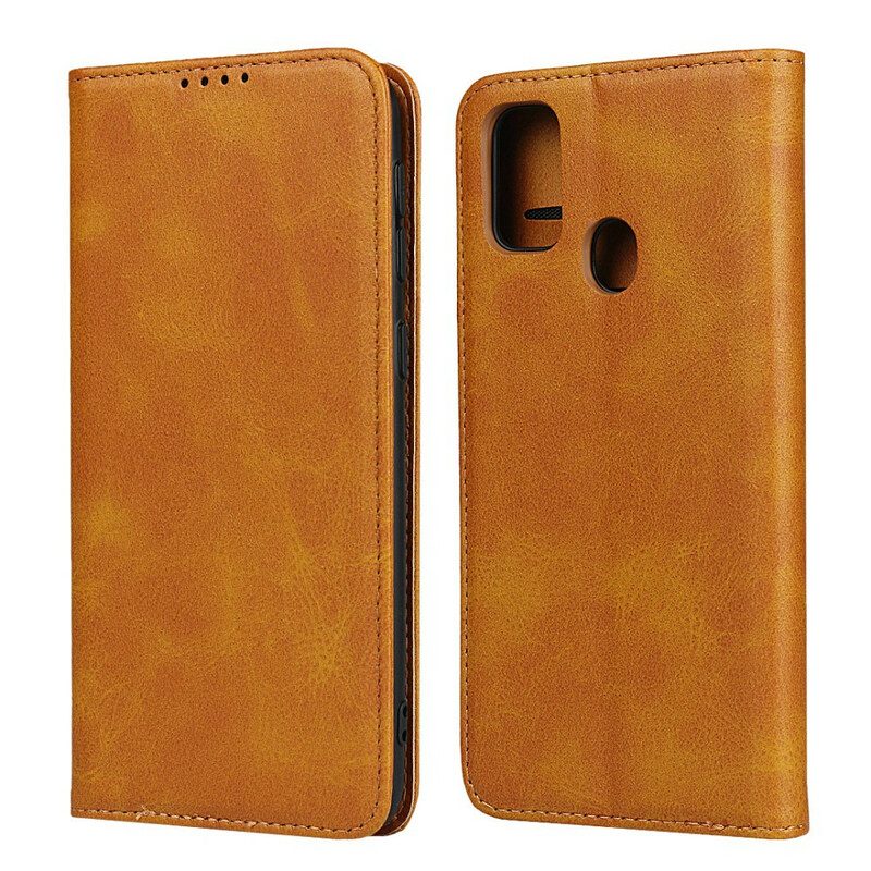 Schutzhülle Für Samsung Galaxy M21 Flip Case Elegantes Spaltleder