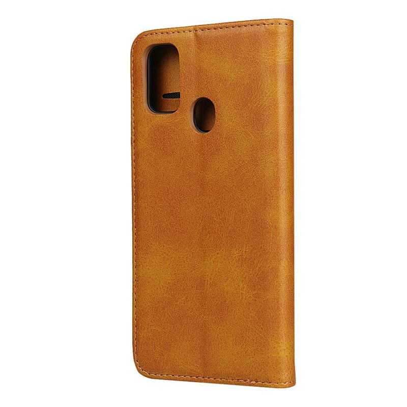 Schutzhülle Für Samsung Galaxy M21 Flip Case Elegantes Spaltleder