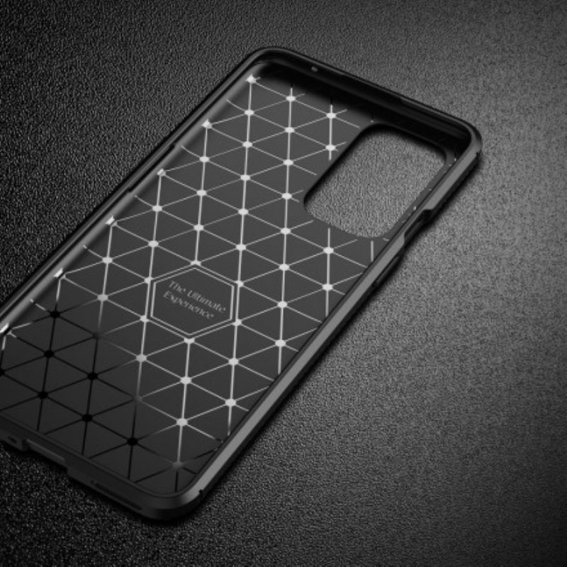 Handyhülle Für OnePlus 9 Flexible Kohlefaserstruktur