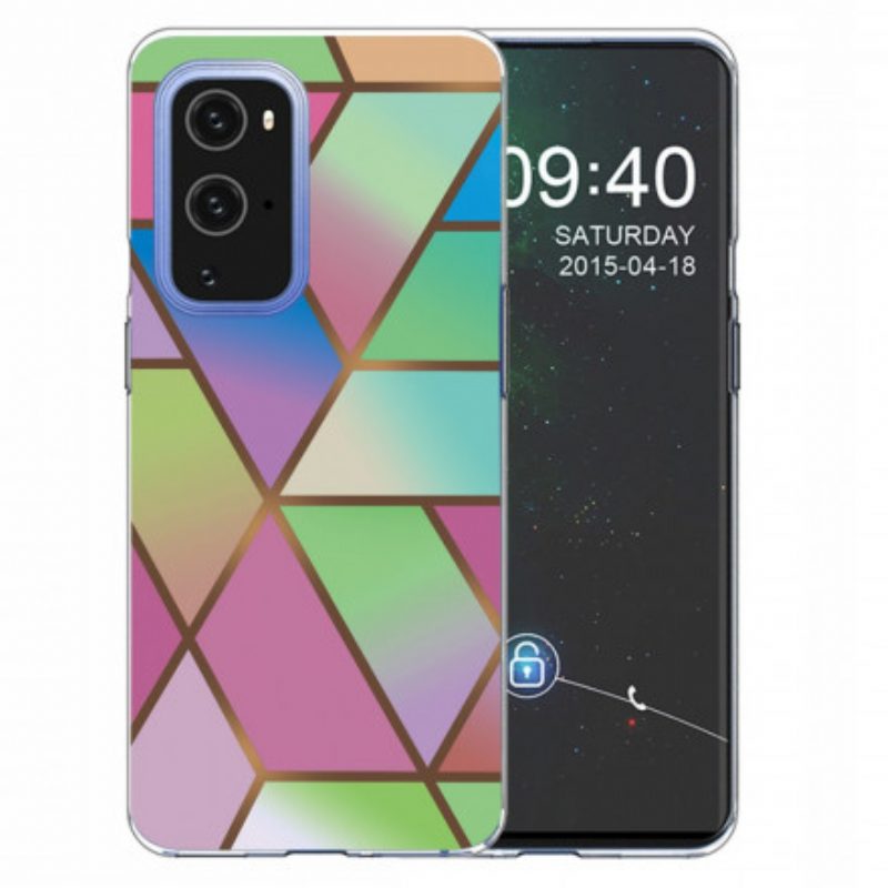 Hülle Für OnePlus 9 Geometrischer Marmor