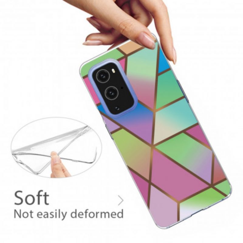 Hülle Für OnePlus 9 Geometrischer Marmor