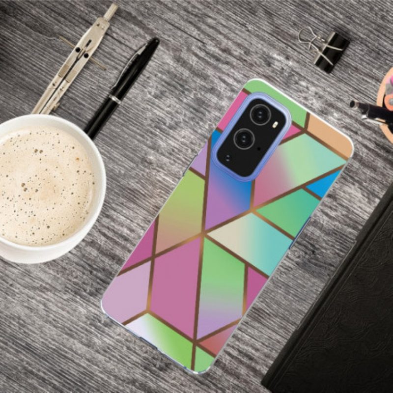 Hülle Für OnePlus 9 Geometrischer Marmor